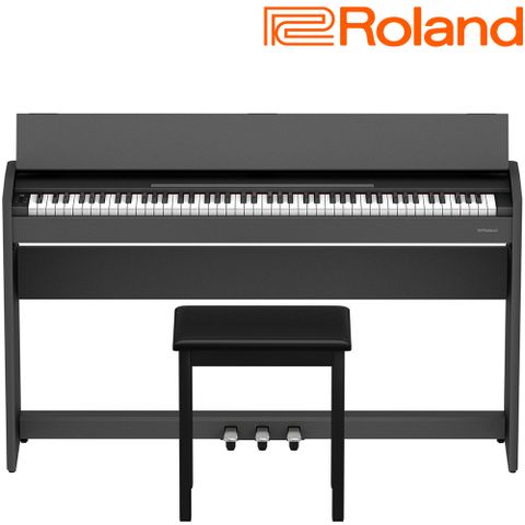 『ROLAND 樂蘭』Digital Piano折蓋式數位鋼琴 F107 / 黑色款