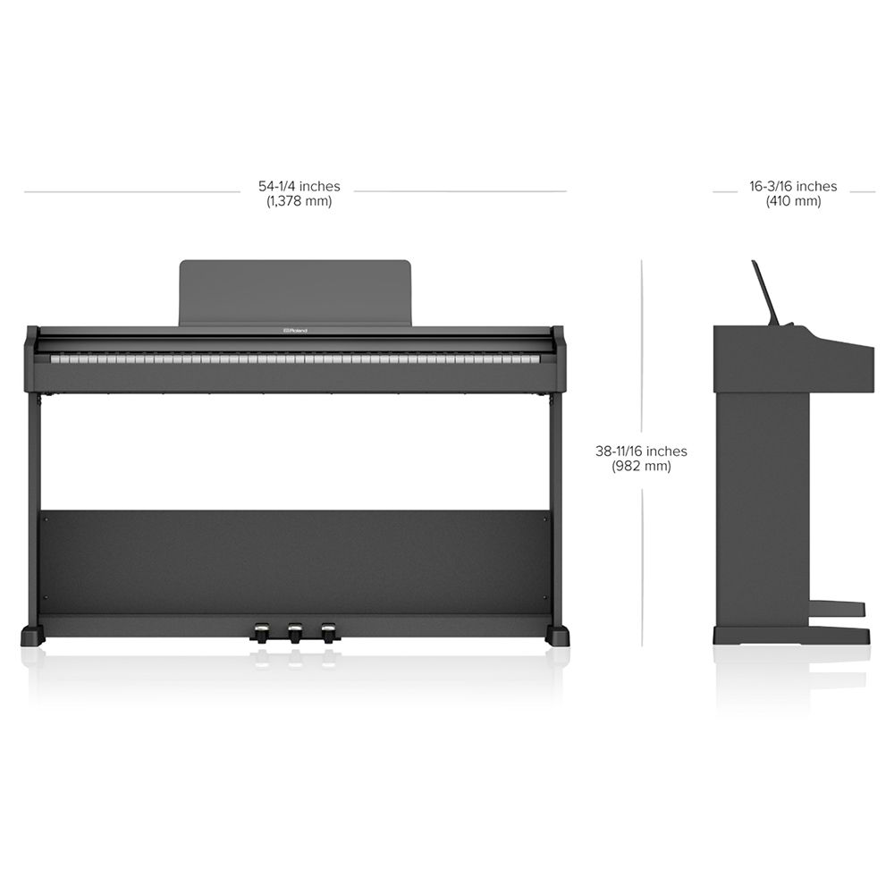 Roland 樂蘭 Digital Piano滑蓋式數位鋼琴 RP107 / 黑色款