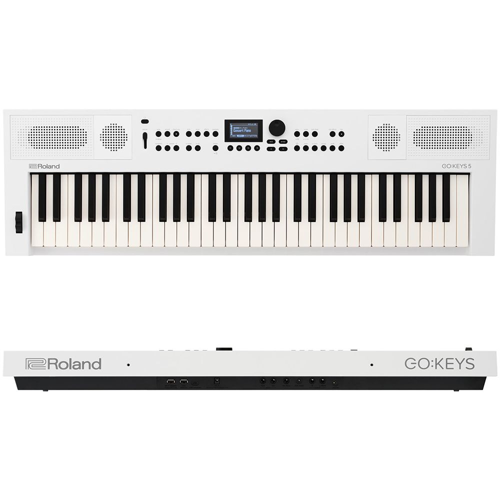 Roland 樂蘭 全新型態進階款61鍵音樂創作伴奏電子琴 GO:KEYS 5 / 紳士白 公司貨保固
