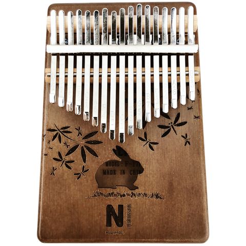 Kalimba F-17K入門嚴選卡林巴-咖啡小兔/17音/附贈調音槌