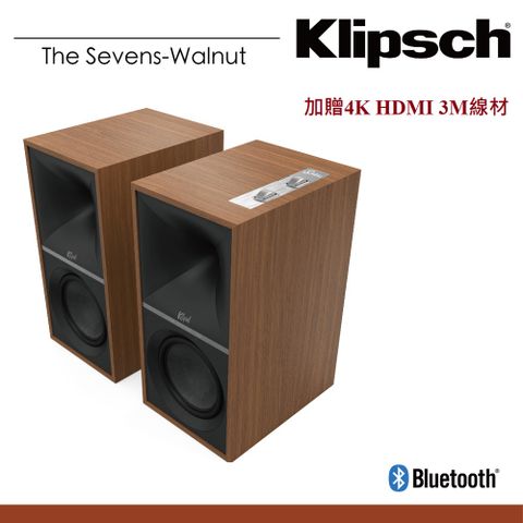 【加贈4K HDMI 3M 線材】Klipsch The Sevens 兩聲道主動式喇叭 / 釪環公司貨