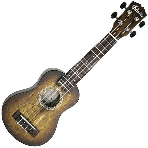 Ukulele 烏克麗麗 Soldin嚴選羽毛木SK-2100A-21吋刷色棕/科技木指板/加贈千元好禮