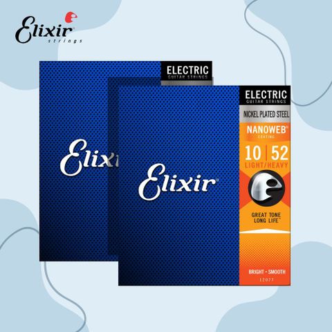 ELIXIR 10-52 鍍鎳 電吉他弦 NANOWEB