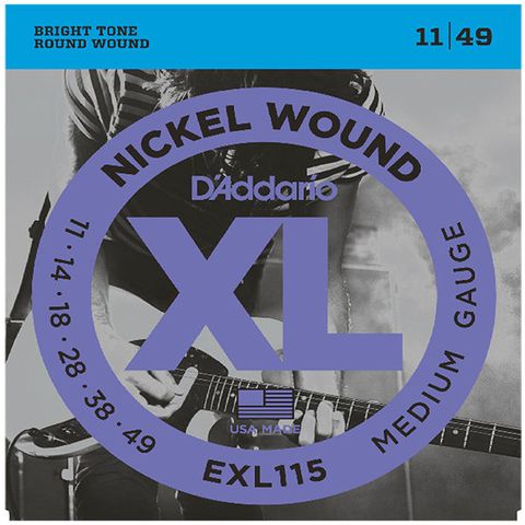 D'Addario DAddario EXL115 鎳纏系列 11-49 電吉他套弦