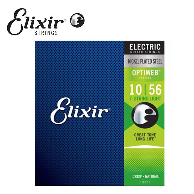 ELIXIR  19057 OPTIWEB 超薄包覆 七弦 電吉他套弦 10-56