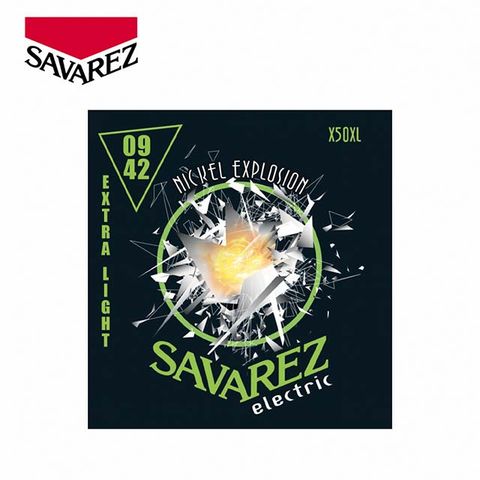 SAVAREZ X50XL EXTRA LIGHT 鍍鎳電吉他弦 09-42 *兩入組