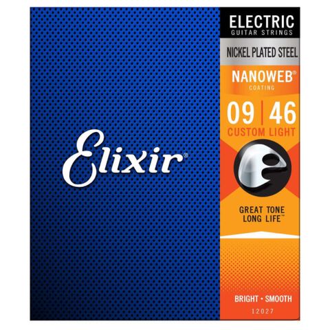 Elixir Eletric guitar Nanoweb 12-52 薄覆膜 電吉他弦