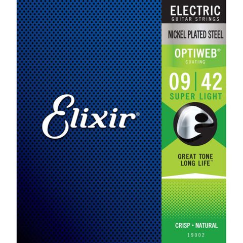 ELIXIR Eletric guitar Optiweb 0942超薄覆膜 電吉他弦