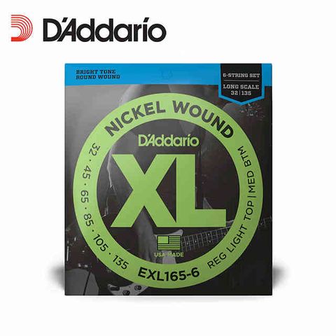 D'Addario DAddario EXL165-6 32-135 貝斯六弦套弦