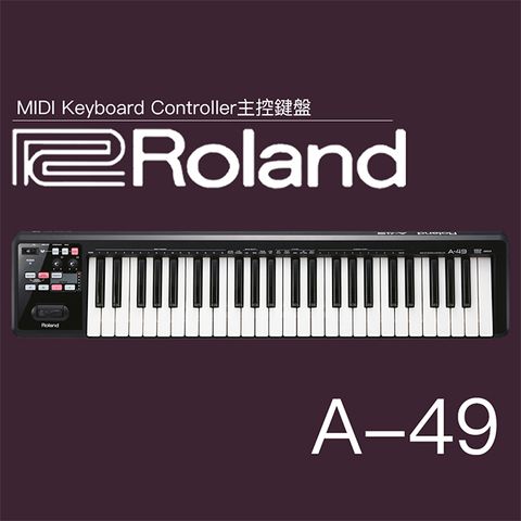 Roland 樂蘭 49鍵可攜式控制鍵盤 A-49 黑色 / 公司貨保固