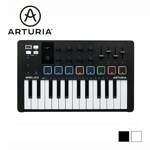 Arturia MiniLab 3 25鍵 MIDI鍵盤 黑/白款 原廠公司貨 商品保固有保障