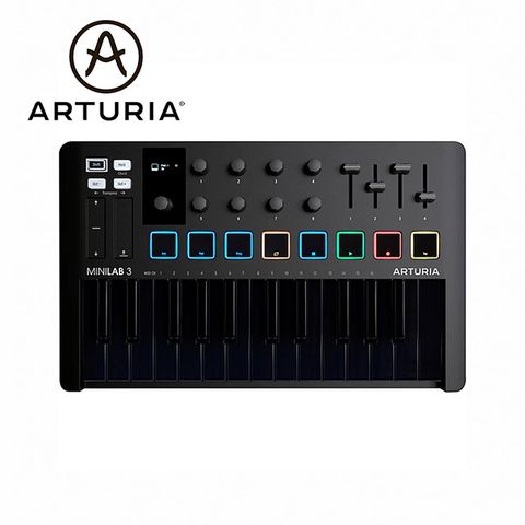 Arturia MiniLab 3 25鍵 MIDI鍵盤 全黑 限量款 原廠公司貨 商品保固有保障