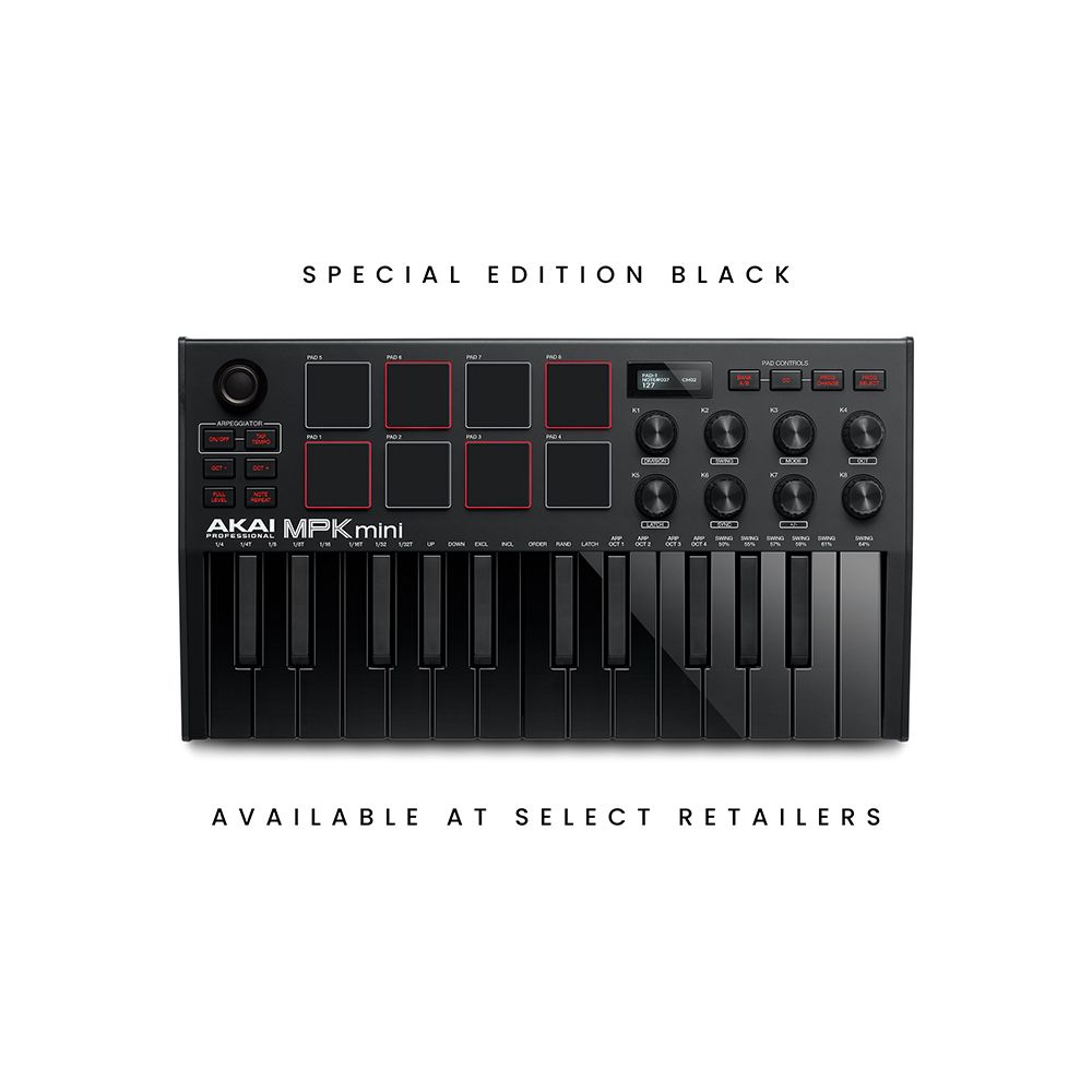 AKAI Professional MPK Mini MKIII USB MIDI 鍵盤(MPKMINI3B) 公司貨