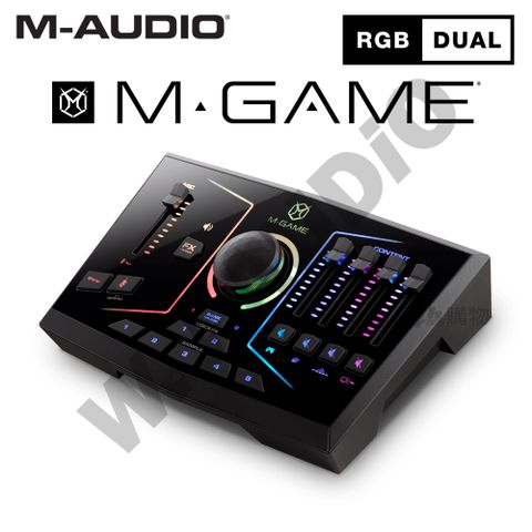 M-AUDIO M-GAME RGB DUAL 遊戲直播 混音器 錄音介面 公司貨