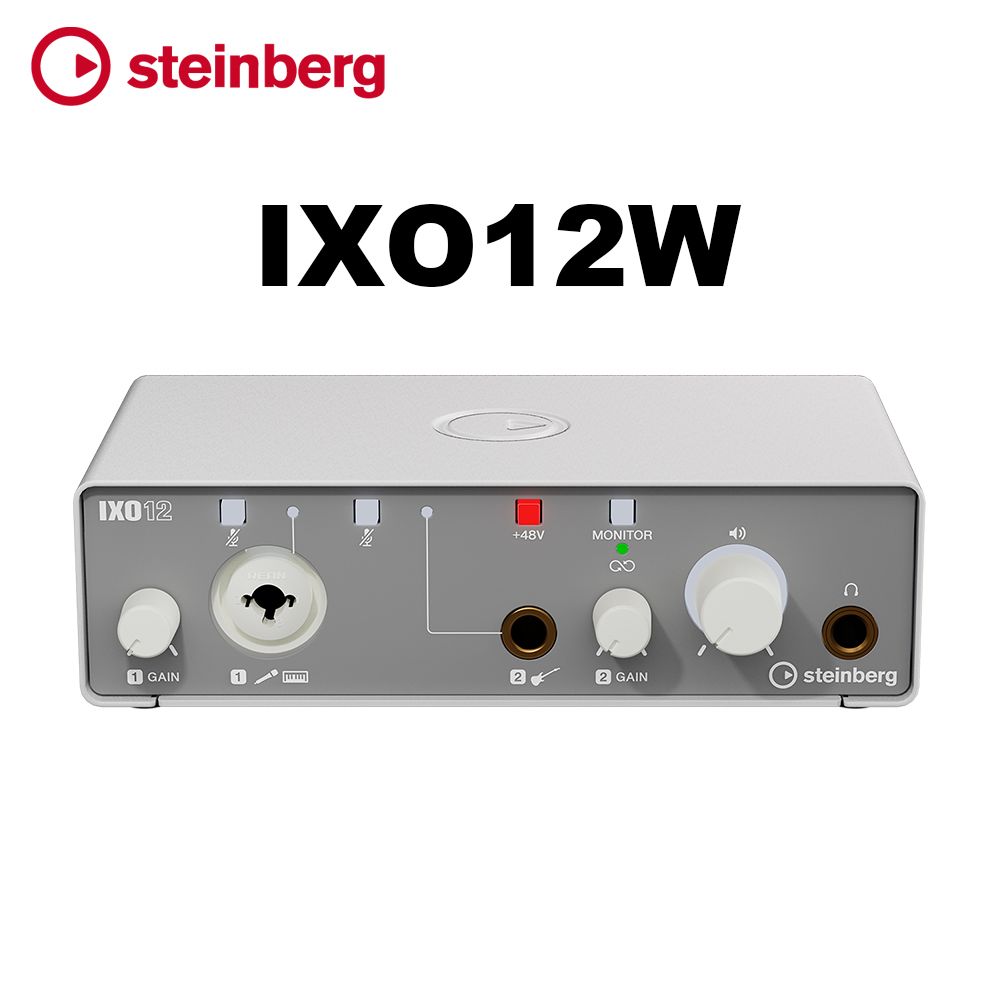 Steinberg  IXO12 USB 錄音介面 (IXO12W) 公司貨 白色