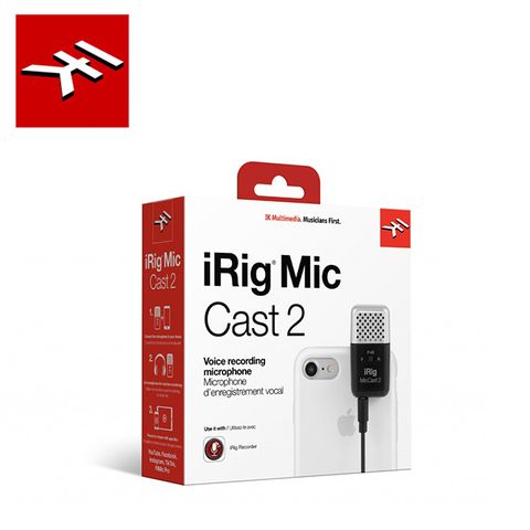 IK Multimedia iRig Mic Cast 2 超小型錄音麥克風二代原廠公司貨 商品保固有保障