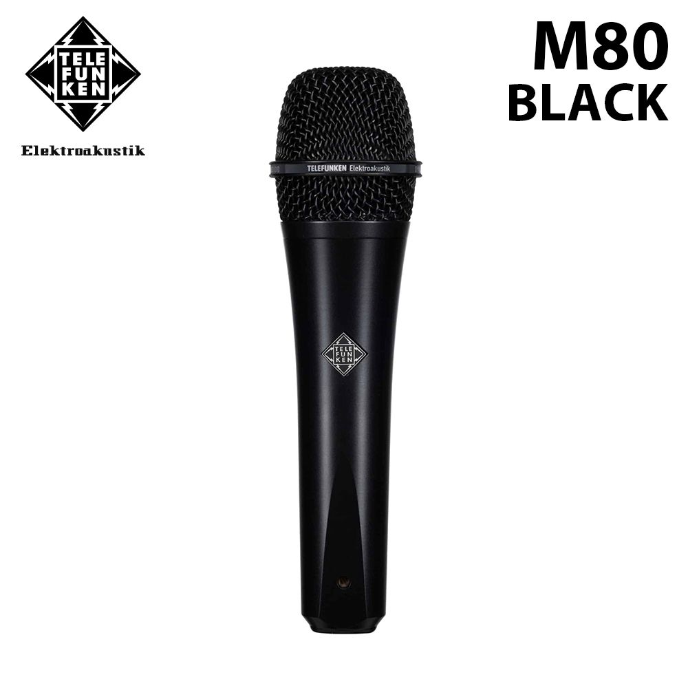 TELEFUNKEN 德律風根  M80 BLACK 動圈式麥克風 公司貨 黑