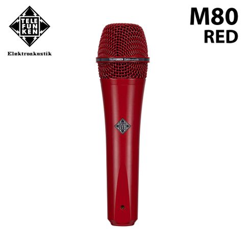 TELEFUNKEN 德律風根 M80 RED 動圈式麥克風 公司貨 紅