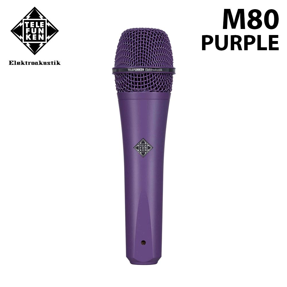 TELEFUNKEN 德律風根  M80 PURPLE 動圈式麥克風 公司貨 紫