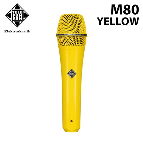 TELEFUNKEN 德律風根 M80 YELLOW 動圈式麥克風 公司貨 黃