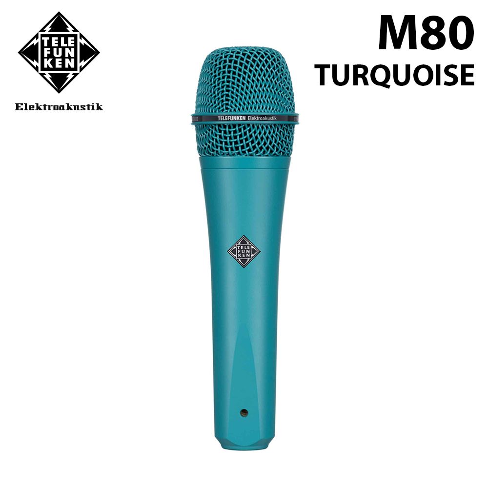 TELEFUNKEN 德律風根  M80 TURQUOISE 動圈式麥克風 公司貨 青綠