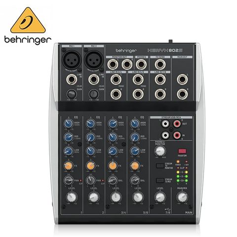 BEHRINGER XENYX 802S 專業錄音8軌混音器/原廠公司貨◆Behringer專業品牌