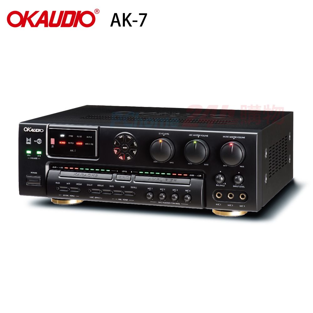  OKAUDIO 華成電子 AK-7 數位迴音卡拉OK綜合擴大機