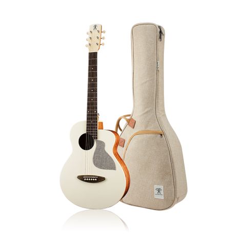 aNueNue MC-10 AM 杏奶白 色彩旅行吉他系列 原聲款(贈送原廠琴袋、原廠配件包、調音器、吉他保護貼)