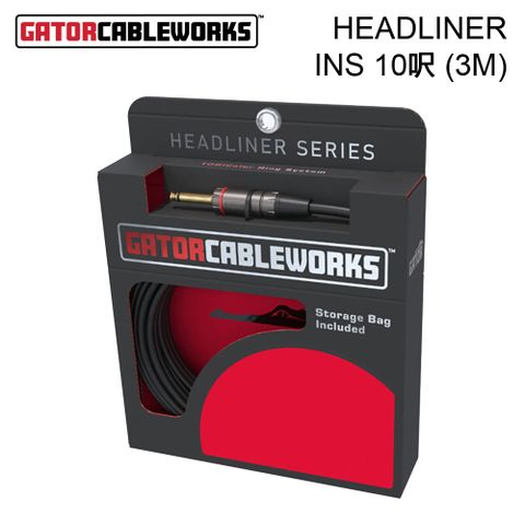 Gator Cableworks HEADLINER 樂器導線 HL-INS-10(3M) 公司貨