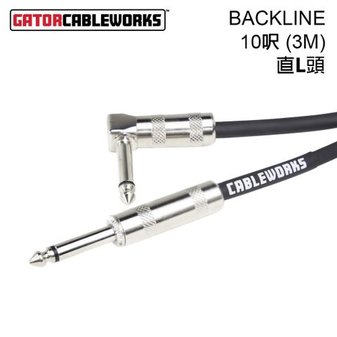 Gator Cableworks BACKLINE 樂器導線 直L頭 BL-INS-10RA(3M) 公司貨