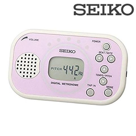 SEIKO 精工 DM100 數位節拍器 / 可固定於譜架 / 紛紅色