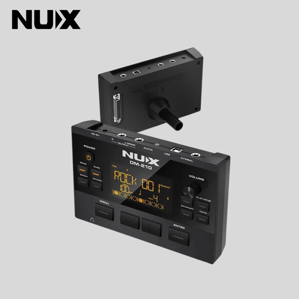 NUX 全網狀鼓面電子鼓 DM-210(原廠公司貨 贈鼓毯鼓棒袋)