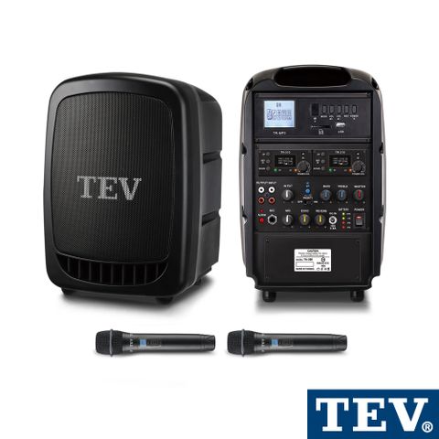 TEV 台灣電音 100頻道最大125W輸出功率 藍芽/USB/SD雙頻無線擴音機 TA380-2