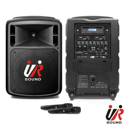 ur sound 普洛咪 350W藍牙/CD/USB/SD雙頻移動式無線擴音機 PU-9S902CDNB