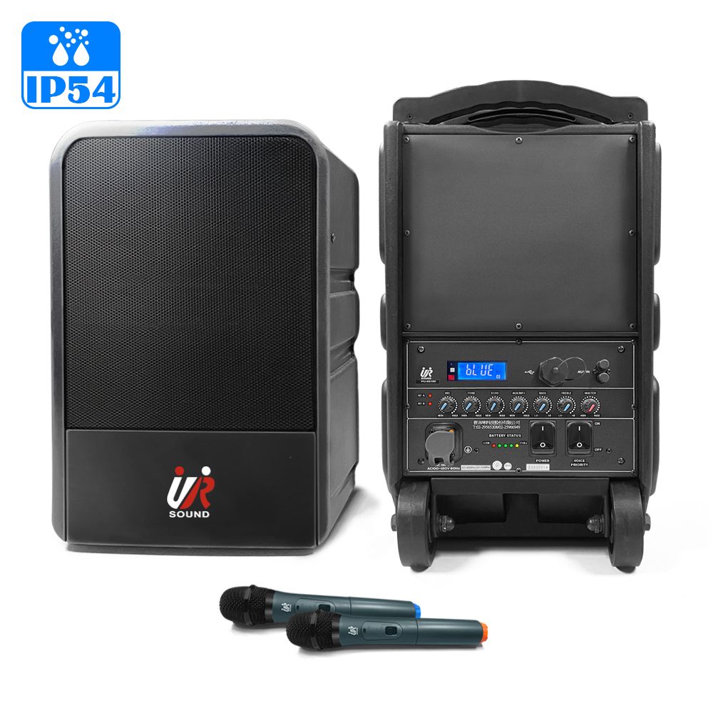 ur sound 普洛咪  200W藍牙/USB雙頻移動式防水無線擴音機 PU-9S100