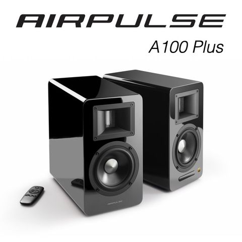 AIRPULSE A100 Plus 主動式音箱(黑)