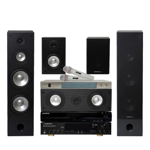 【大唐DATOWN】曜石黑無線震撼卡拉OK家庭劇院組(DA-168)+贈品