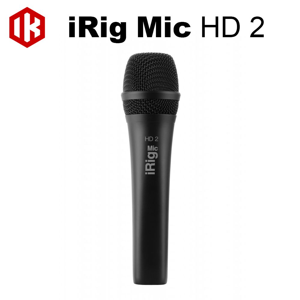 IK Multimedia  iRig Mic HD 2 BLACK 行動裝置麥克風 公司貨 黑色