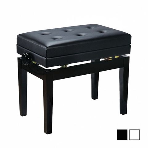 THMC PJ007 豪華升降鋼琴椅 可掀式書箱功能 黑白兩色款 原廠公司貨 商品保固有保障