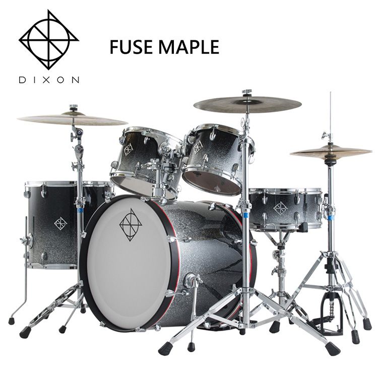 DIXON  Fuse Maple懸吊式楓木爵士鼓組-含支架/銅鈸/鼓椅/踏板/鼓棒