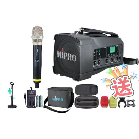 MIPRO MA-100 單頻道迷你無線喊話器擴音機(5.8G)自選規格手持or頭戴式or領夾式