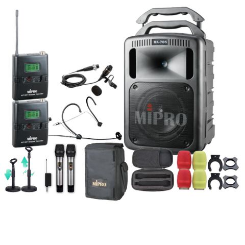 MIPRO MA-708 豪華型無線擴音機(UHF)自選規格手持or頭戴式or領夾式