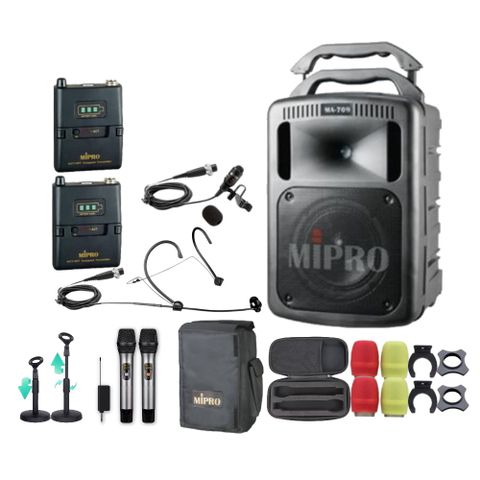 MIPRO MA-709 新豪華型無線擴音機(5.8G)自選規格手持or頭戴式or領夾式