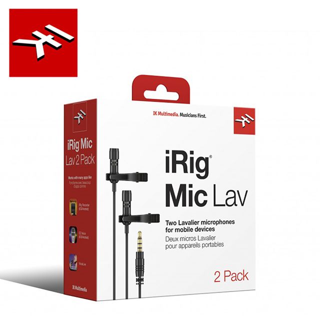 IK Multimedia  iRig Mic Lav 2 Pack 專業移動領夾式麥克風 兩入套裝