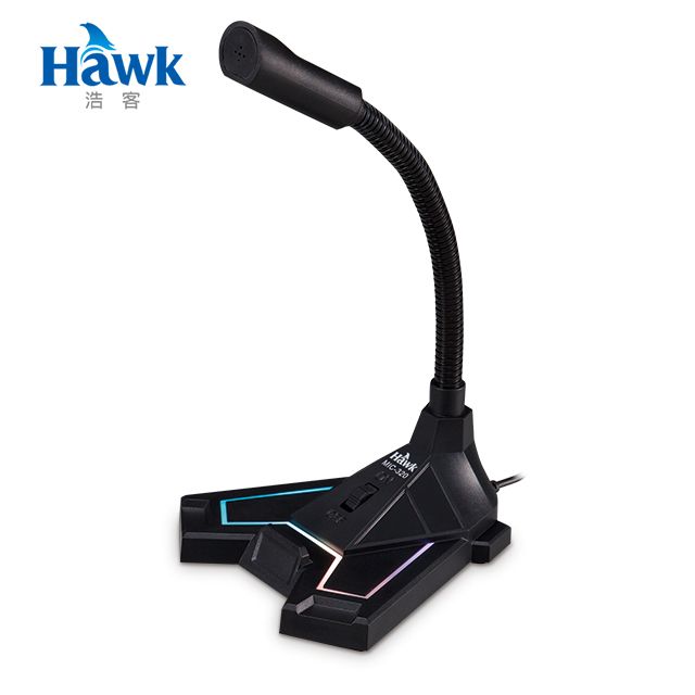 Hawk 浩客  USB RGB發光電競麥克風 MIC320