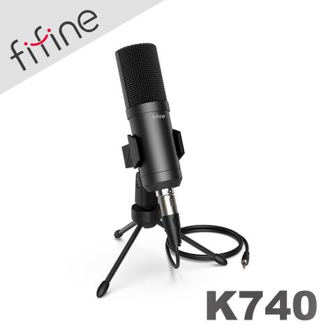 XLR to 3.5mm傳輸線FIFINE K740 心型指向電容式麥克風