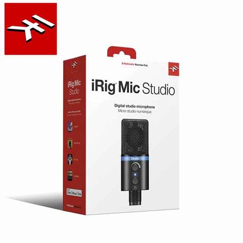 IK Multimedia iRig Mic Studio Black 專業電容麥克風 黑色