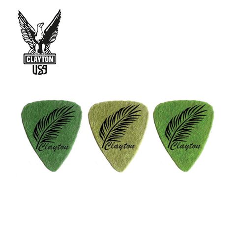 Clayton Uke Picks Felt Standard Leaf Pattern 烏克麗麗彈片 三片裝 (兩組) 原廠公司貨 商品保固有保障