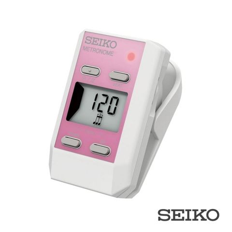 SEIKO 精工 DM51PE 夾式數位節拍器 粉紅可當時鐘