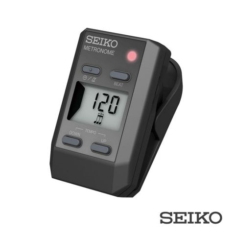 SEIKO 精工 DM51BE 夾式數位節拍器 黑色可當時鐘 (海國)